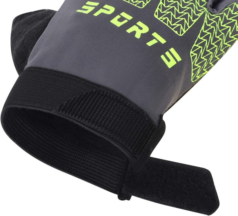 GREUS Kids Half Finger Cycling Gloves - Breathable Non Slip Bike Riding Gloves with UV Protection for Boys & Girls Aged 6-10 - Image 3
